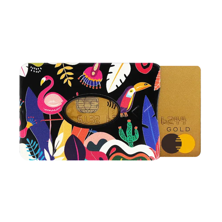 étui carte rigide anti-rfid anti-piratage Color pop fabrication française