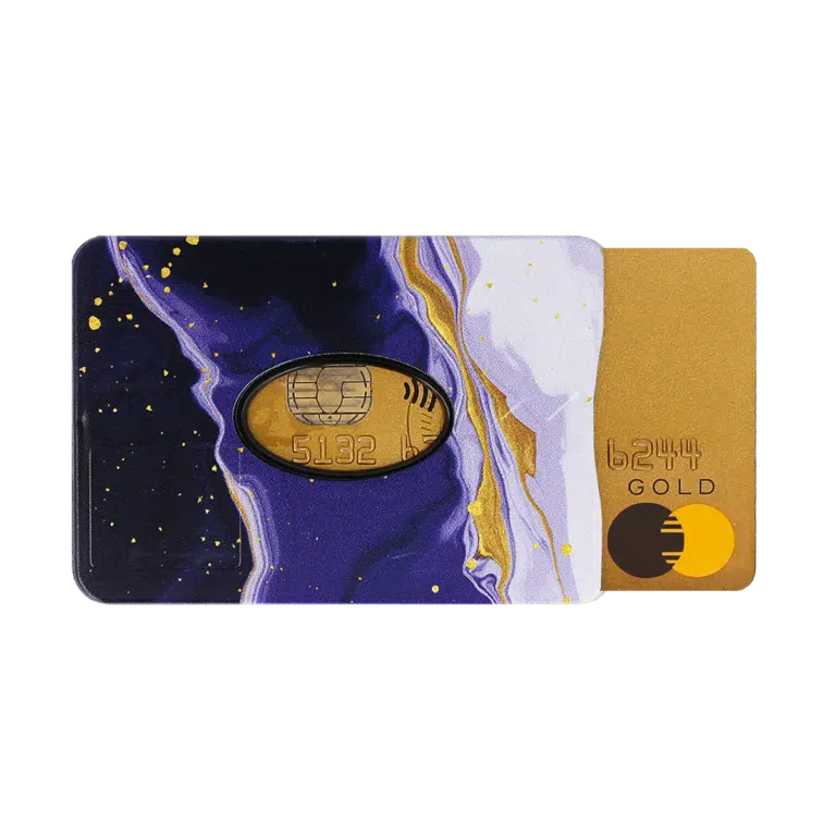 étui carte rigide anti-rfid anti-piratage Color pop fabrication française