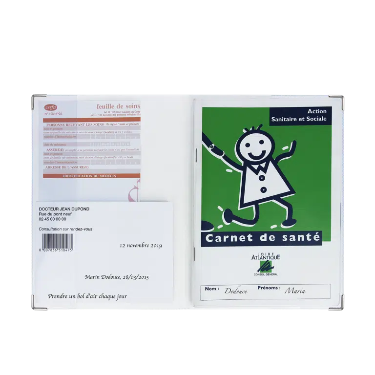 Etui carnet de santé Color Pop fabrication française