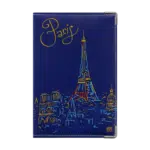 motif tour eiffel porte document voiture assurance carte grise permis et ticket parking et stationnement