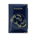 Motif astrologie poisson devant porte carte anti-rfid Color Pop