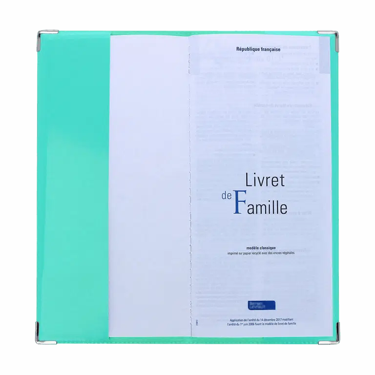 livret de famille Color pop fabrication française