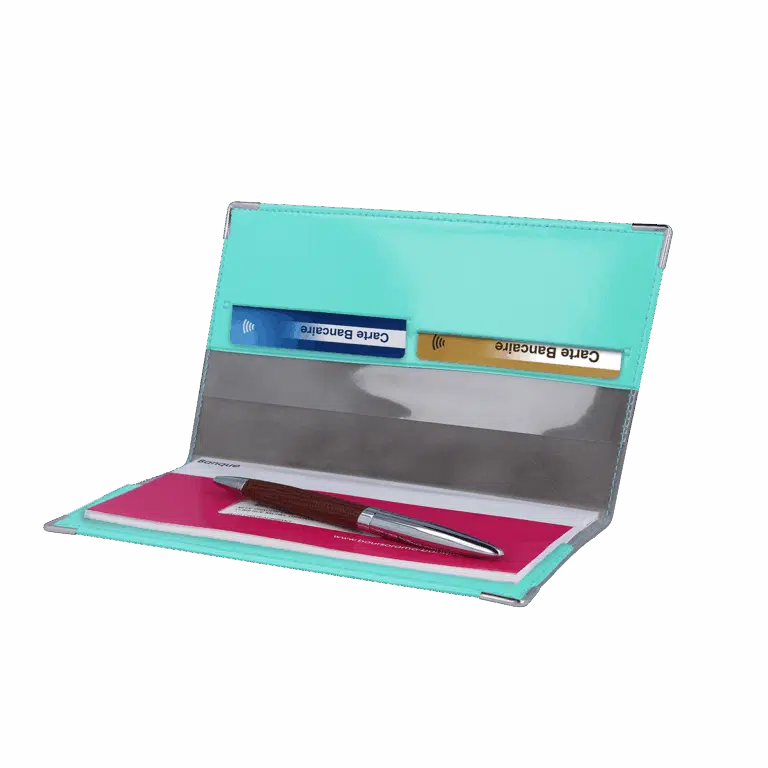 étui chéquier Color pop fabrication française