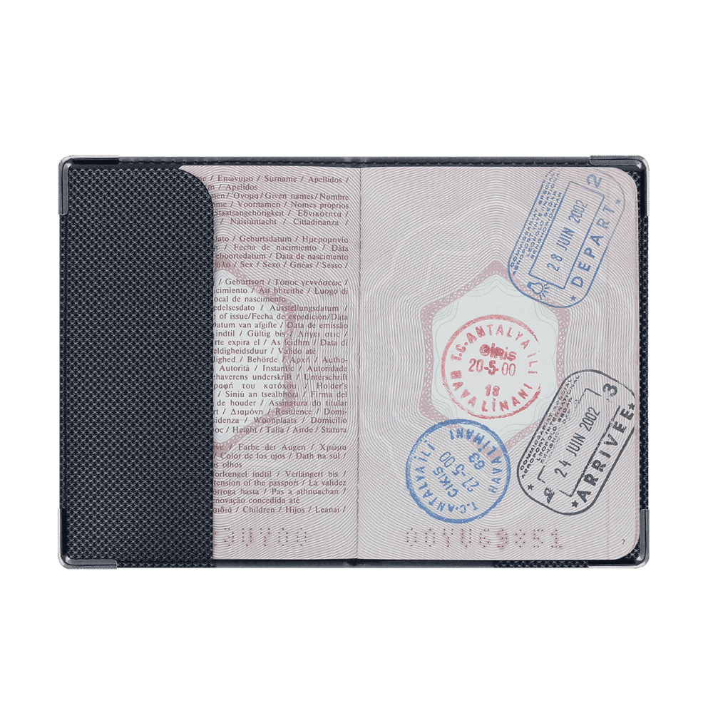 Etui passeport anti RFID personnalisé.