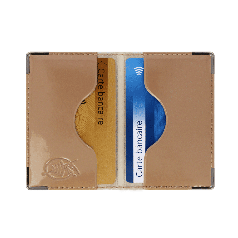 6 x 9 cm - Fabrication française Protection des données bancaires Bleu Color pop® Etui Rigide blindé 1 Carte bancaire Anti-piratage Anti-RFID 