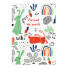 étui carnet de santé enfants cadeau naissance Color pop fabrication française