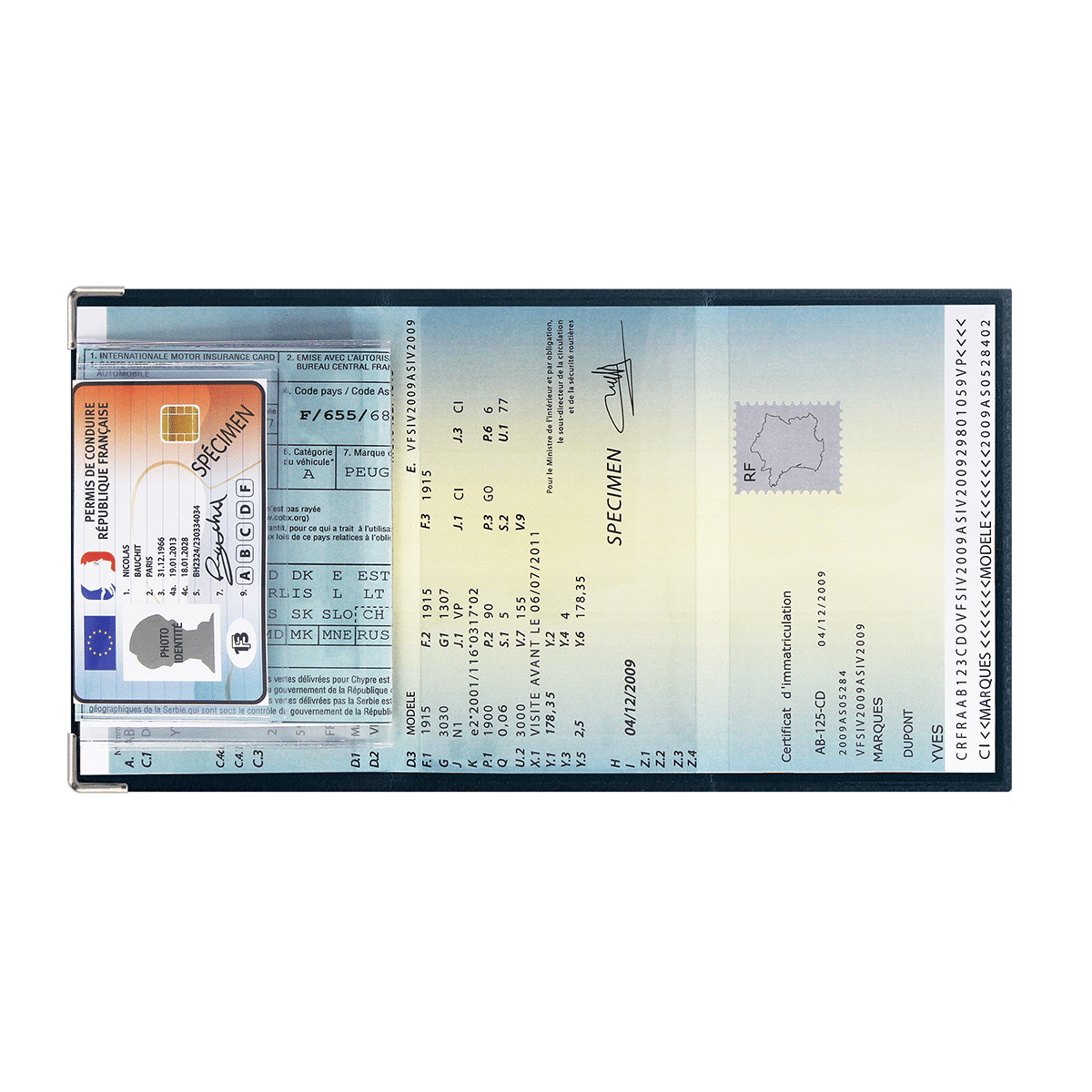 Porte-papier de voiture - En voyage !/Protège documents