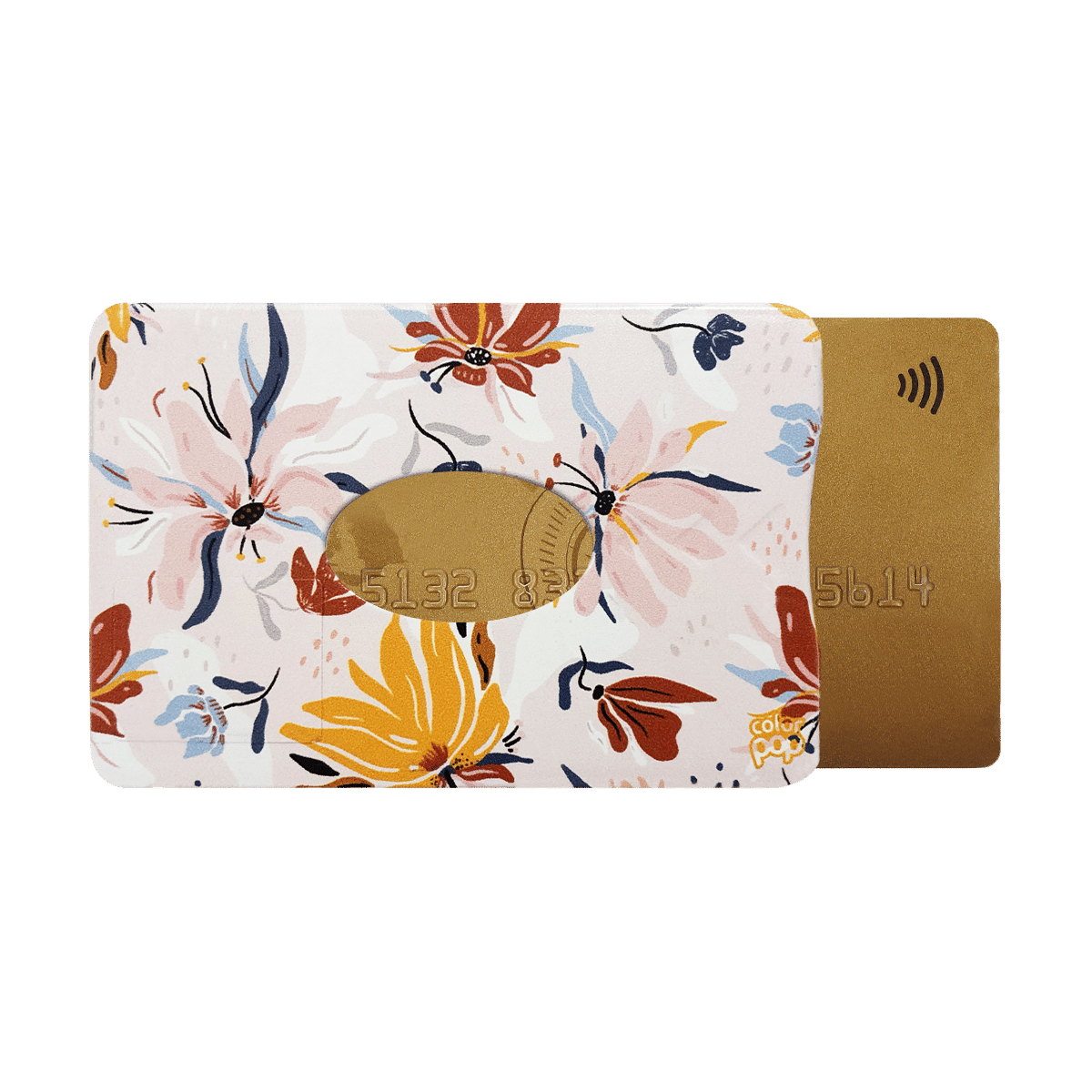 1 fleurs printemps 613 étui pour carte blindée anti rfid anti piratage