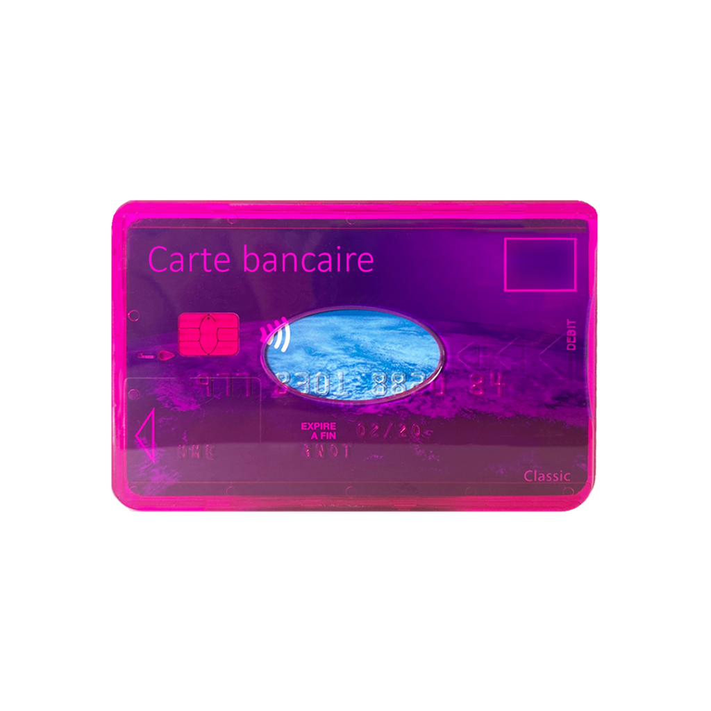 Etui Rigide 1 Carte Anti RFID Color Pop Auxence Maroquinerie
