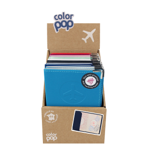 Protège passeport anti-piratage - Présentoir de 14 unités - Fantasia