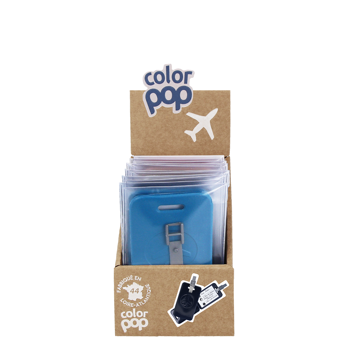 étiquette bagage Color pop fabrication française