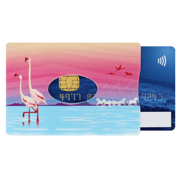 etui carte rigide Color Pop carte credit carte bancaire fabrication française