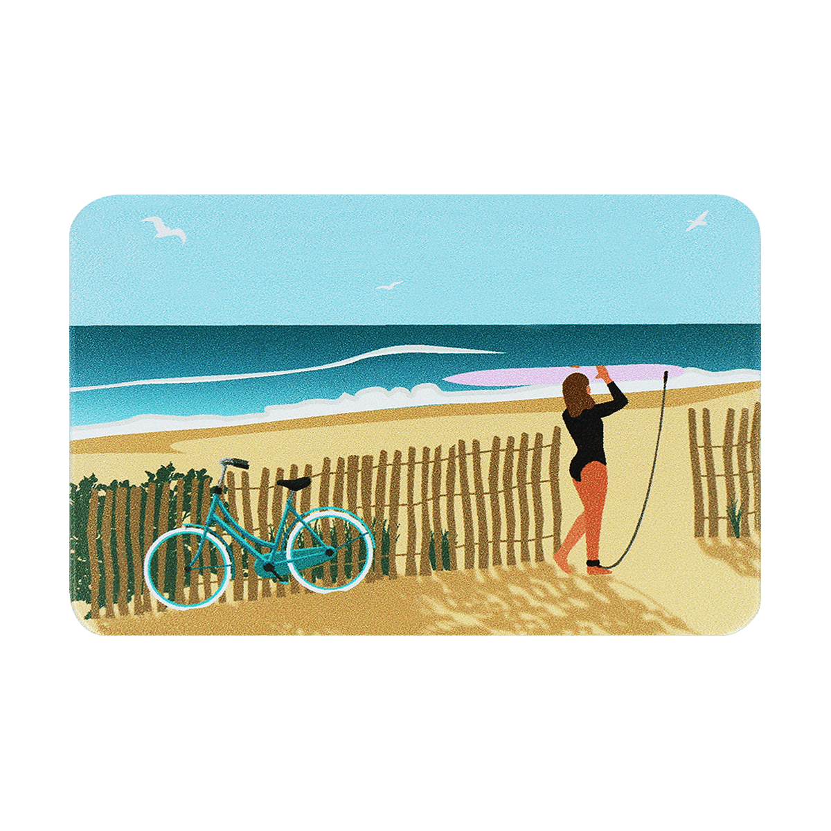 motif landes, carte bancaire, carte de crédit, carte anti-rfid, carte anti-piratage, protège carte bancaire, étui pour carte bancaire ou carte de crédit