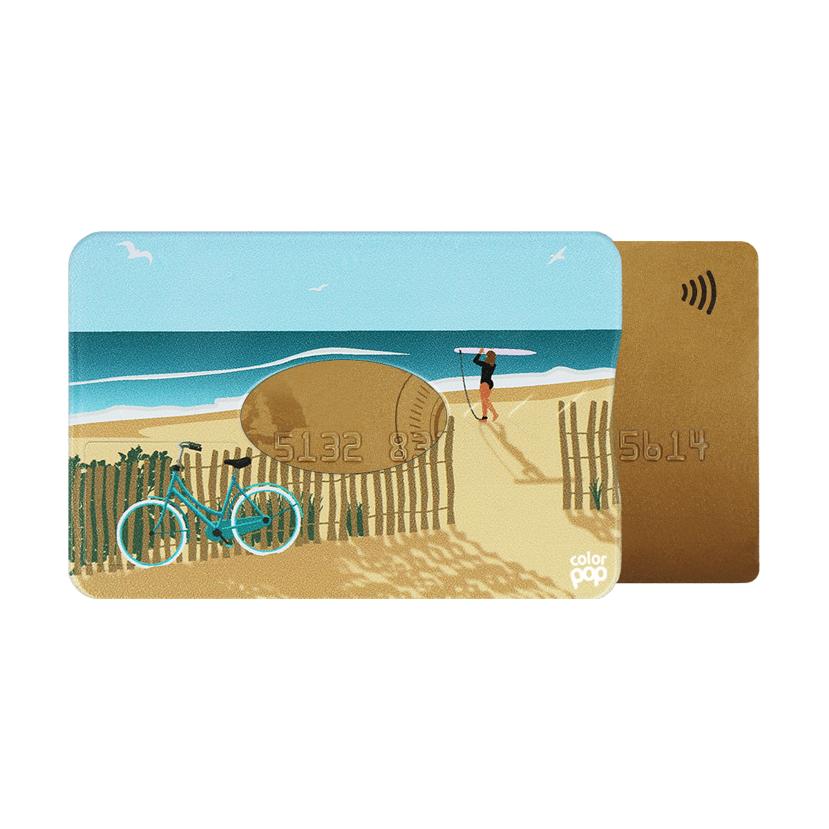 motif landes, carte bancaire, carte de crédit, carte anti-rfid, carte anti-piratage, protège carte bancaire, étui pour carte bancaire ou carte de crédit