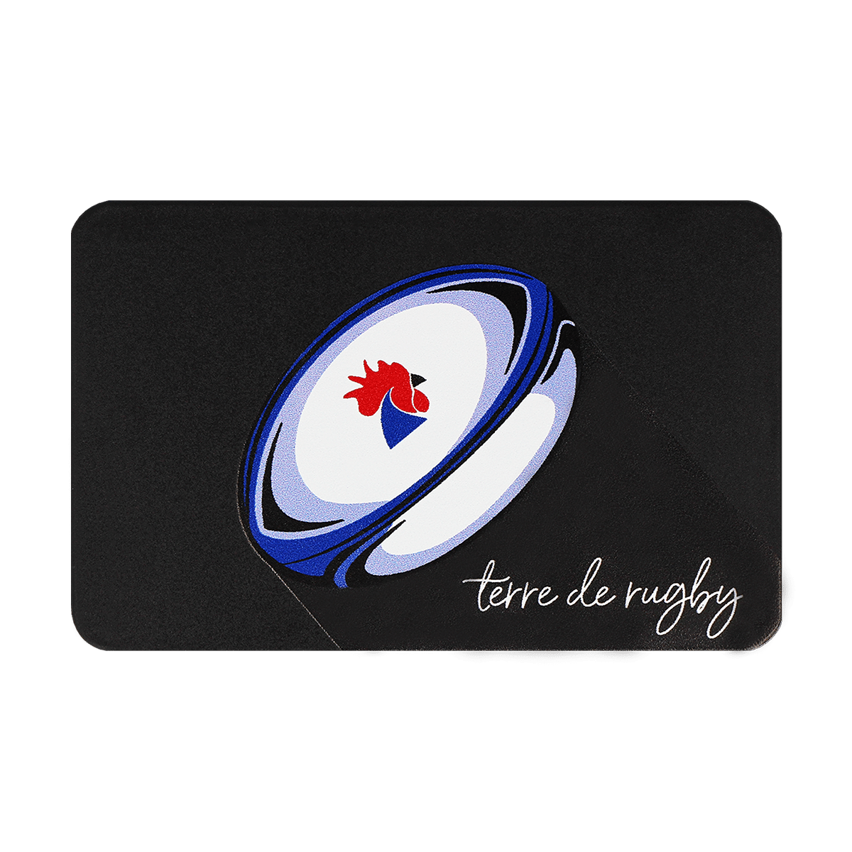 motif rugby noir, carte bancaire, carte de crédit, carte anti-rfid, carte anti-piratage, protège carte bancaire, étui pour carte bancaire ou carte de crédit