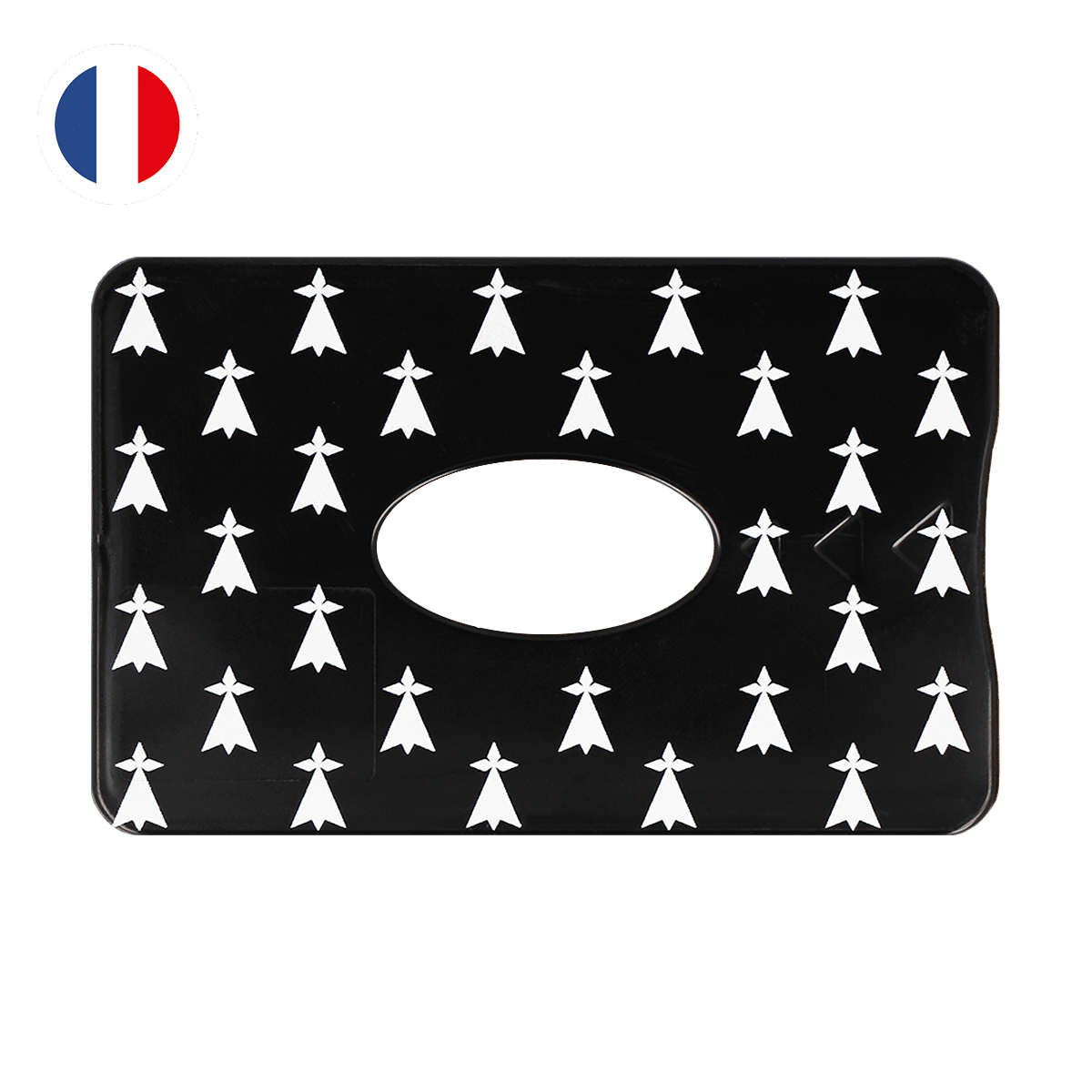 motif drapeau noir, carte bancaire, carte de crédit, carte anti-rfid, carte anti-piratage, protège carte bancaire, étui pour carte bancaire ou carte de crédit
