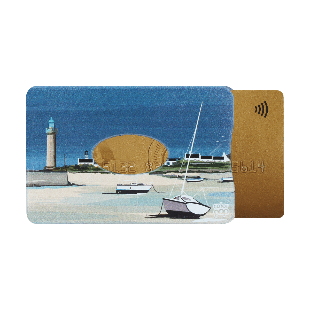 motif marine bleu, carte bancaire, carte de crédit, carte anti-rfid, carte anti-piratage, protège carte bancaire, étui pour carte bancaire ou carte de crédit