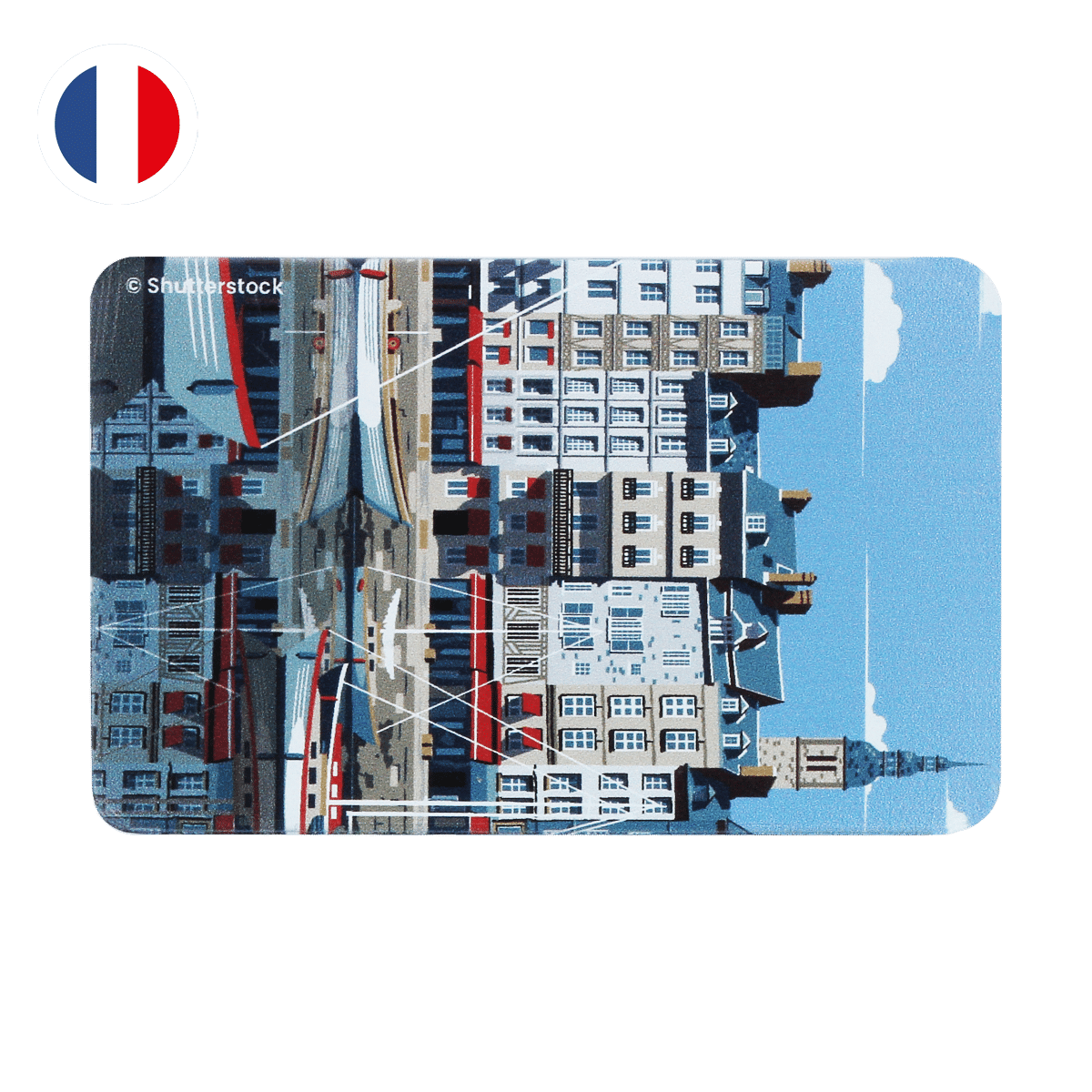 motif port breton, carte bancaire, carte de crédit, carte anti-rfid, carte anti-piratage, protège carte bancaire, étui pour carte bancaire ou carte de crédit