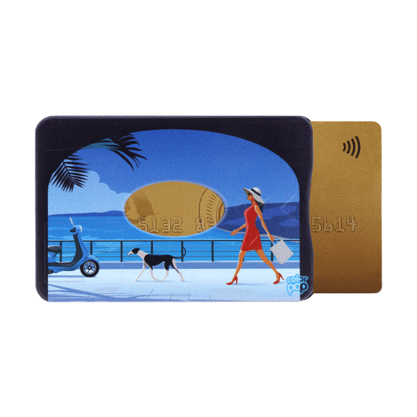 motif arche, carte bancaire, carte de crédit, carte anti-rfid, carte anti-piratage, protège carte bancaire, étui pour carte bancaire ou carte de crédit