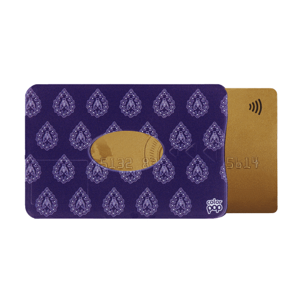 motif mazan, carte bancaire, carte de crédit, carte anti-rfid, carte anti-piratage, protège carte bancaire, étui pour carte bancaire ou carte de crédit