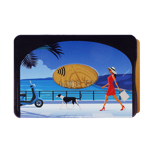 étui carte rigide anti-rfid anti-piratage Color pop fabrication française