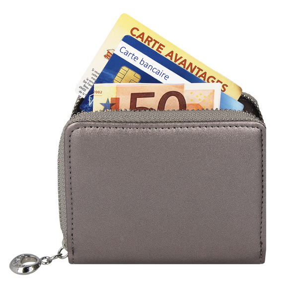 mini compagnon femme anti-piratage anti-rfid porte monnaie etui carte bancaire porte carte bancaire porte cartes de fidelite color pop petite maroquinerie