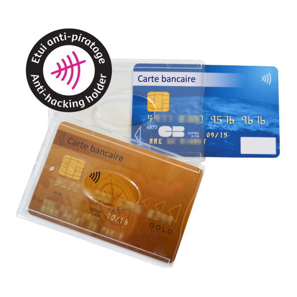 etui carte rigide anti-RFID anti-piratage blindé carte bancaire color pop petite maroquinerie made in france fabrication française