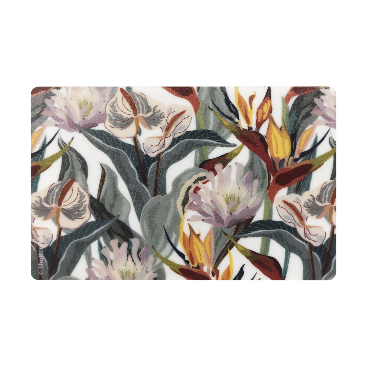 motif anthurium, carte bancaire, carte de crédit, carte transport, badge, carte cantine, protège carte bancaire, étui pour carte bancaire ou carte de crédit