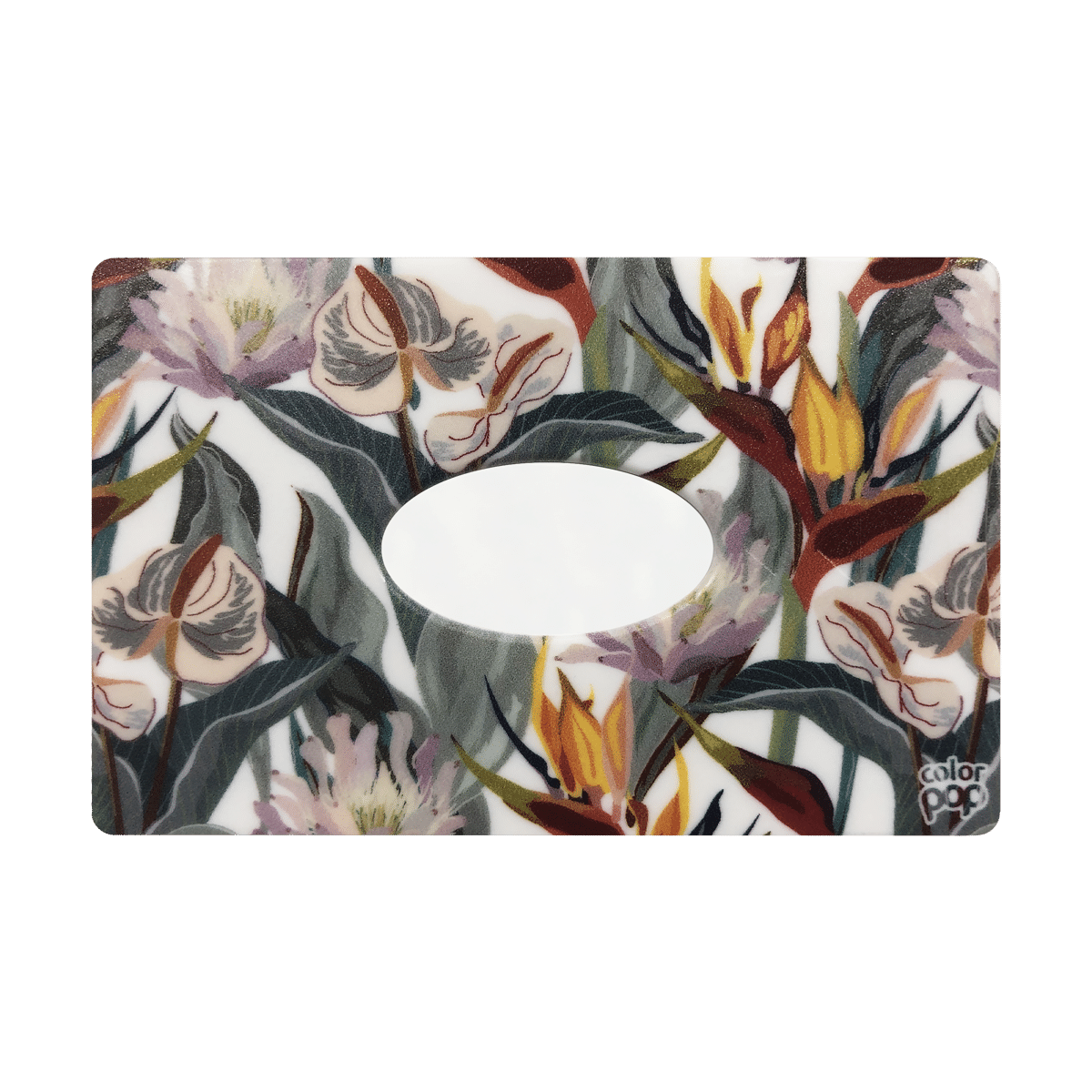 motif anthurium, carte bancaire, carte de crédit, carte transport, badge, carte cantine, protège carte bancaire, étui pour carte bancaire ou carte de crédit