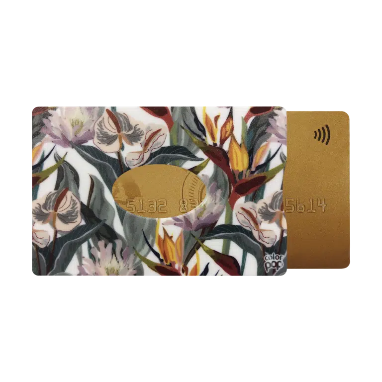 Porte-carte Rigide Anti-RFID - Fabriqué En France - Protection Contre Le Piratage - Format Carte Bancaire - Coq
