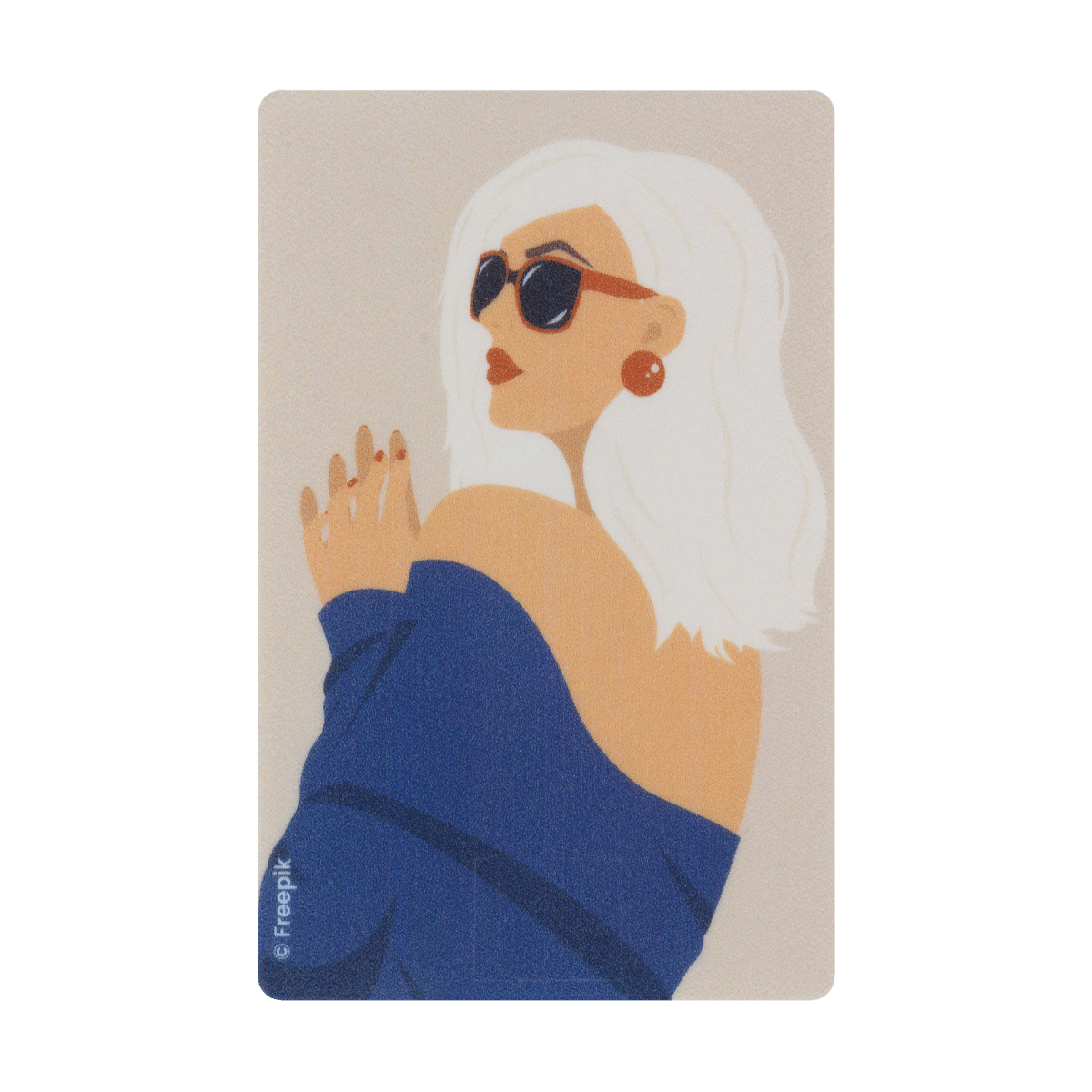 motif blondie, carte bancaire, carte de crédit, carte transport, badge, carte cantine, protège carte bancaire, étui pour carte bancaire ou carte de crédit