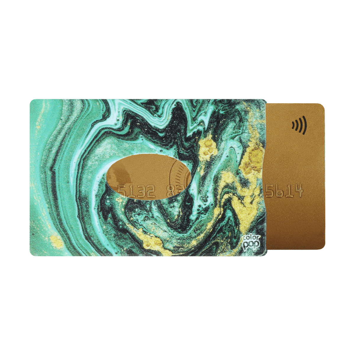 motif emeraude, carte bancaire, carte de crédit, carte transport, badge, carte cantine, protège carte bancaire, étui pour carte bancaire ou carte de crédit