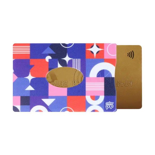 motif formes géométriques, carte bancaire, carte de crédit, carte transport, badge, carte cantine, protège carte bancaire, étui pour carte bancaire ou carte de crédit