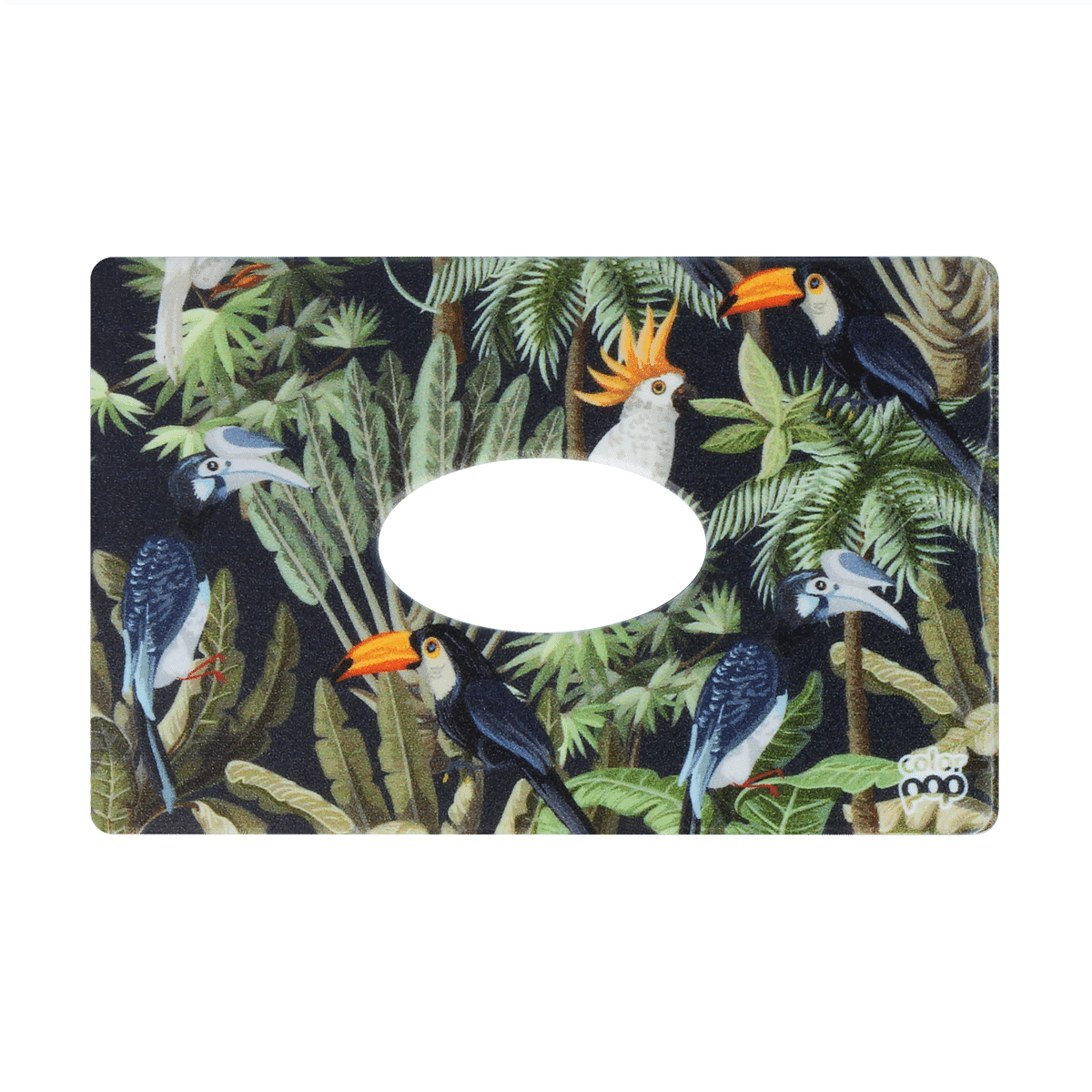 motif toucan, carte bancaire, carte de crédit, carte transport, badge, carte cantine, protège carte bancaire, étui pour carte bancaire ou carte de crédit