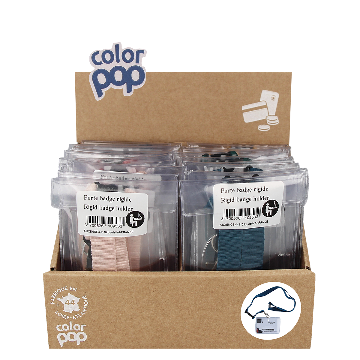 etui porte badge color pop fabrication française