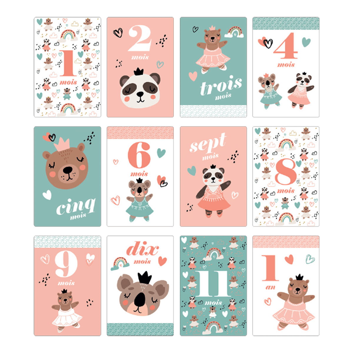 Cartes étapes Color Pop Fabrication Francaise