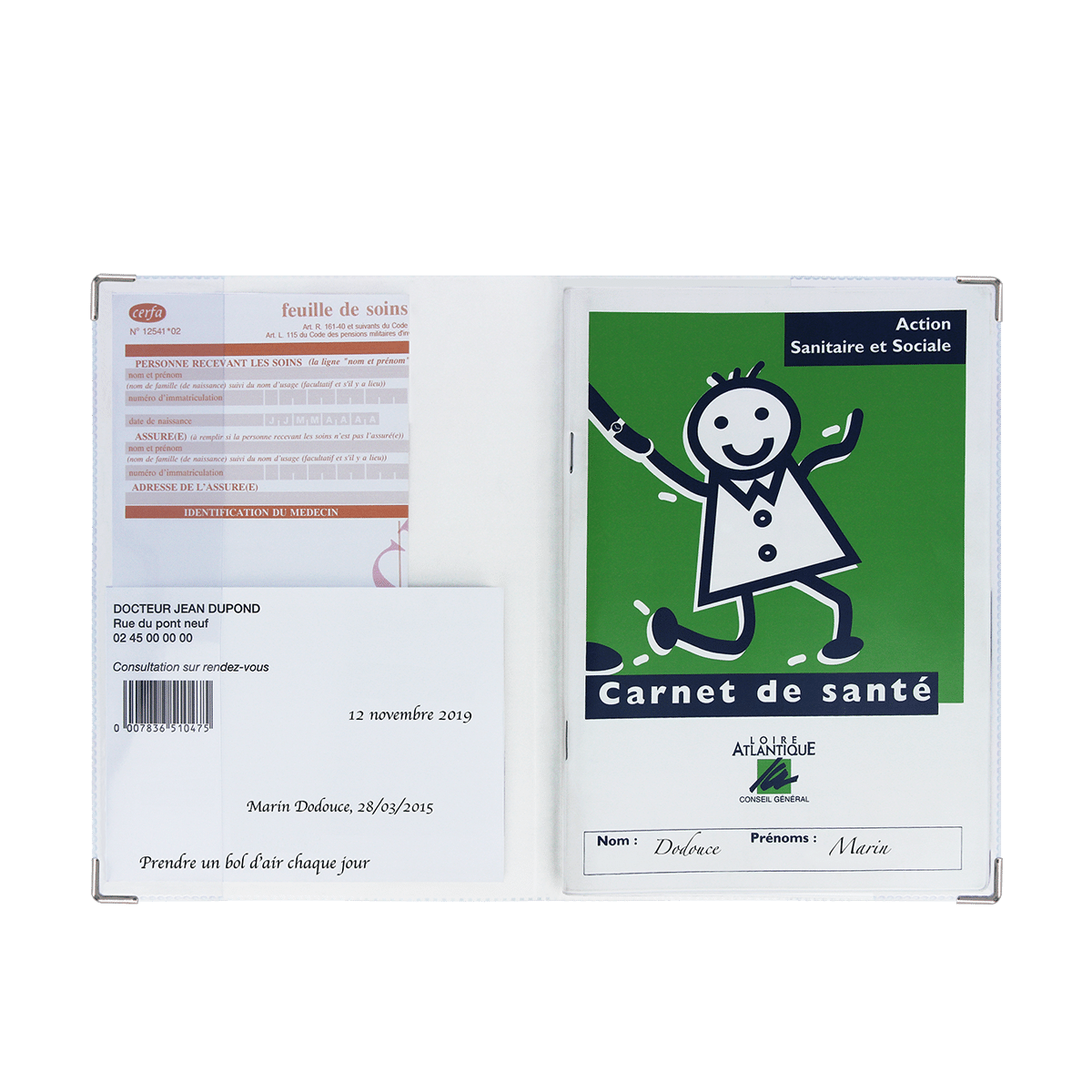Etui carnet de santé Color Pop fabrication française