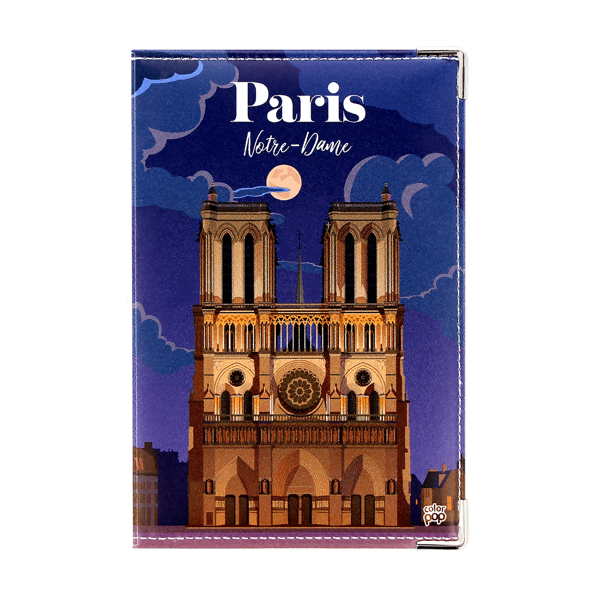 motif notre dame porte document voiture assurance carte grise permis et ticket parking et stationnement