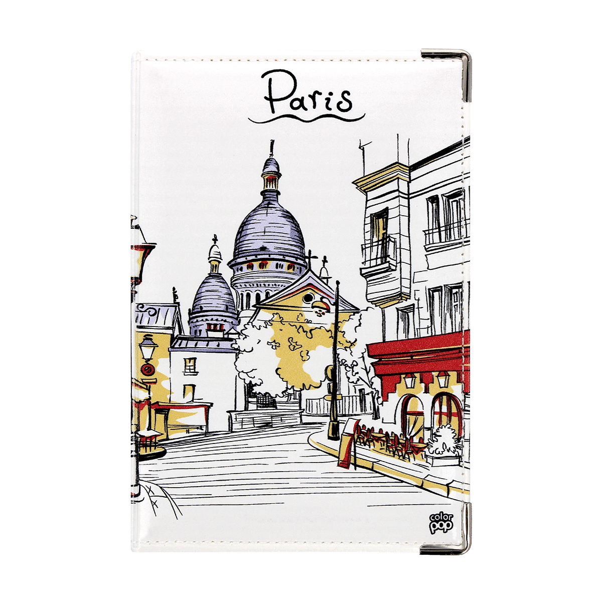 motif sacré coeur porte document voiture assurance carte grise permis et ticket parking et stationnement