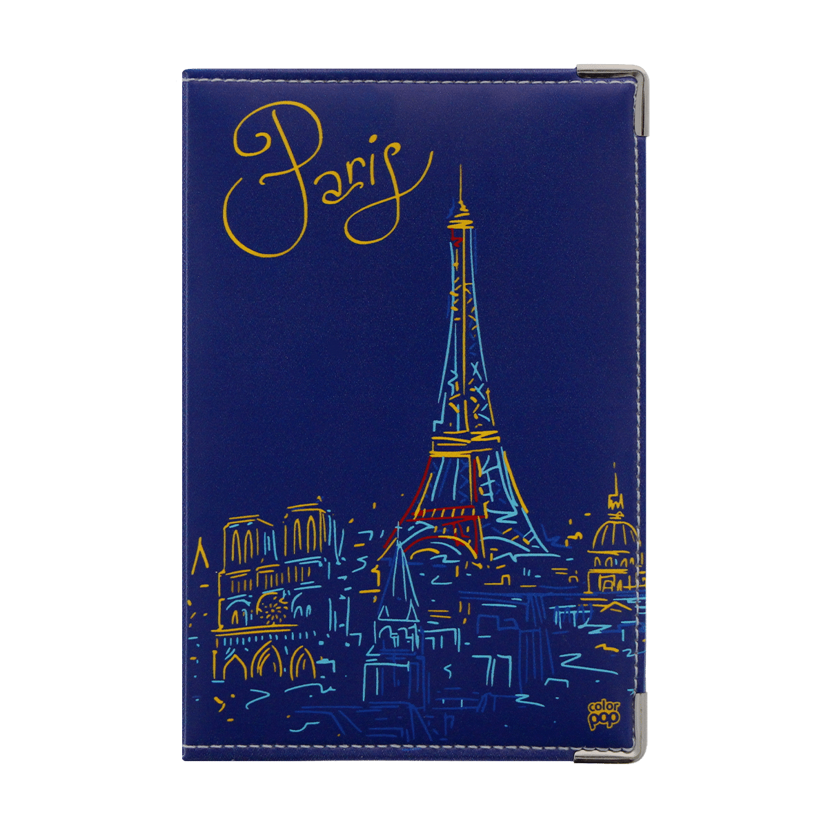 motif tour eiffel porte document voiture assurance carte grise permis et ticket parking et stationnement