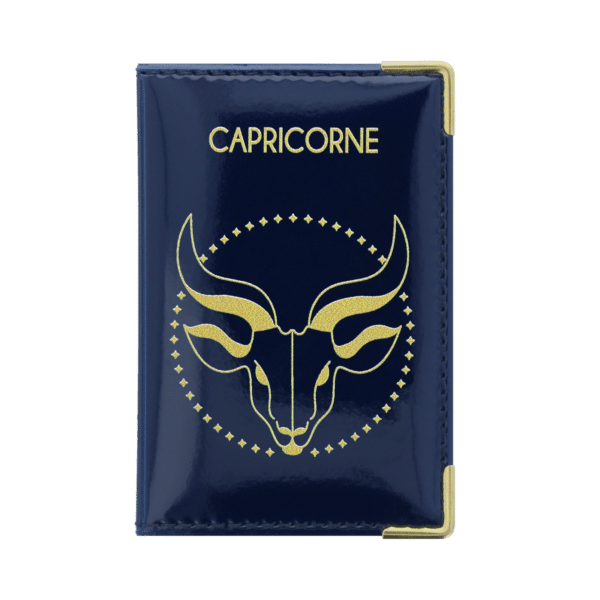 Motif astrologie capricorne devant porte carte anti-rfid Color Pop