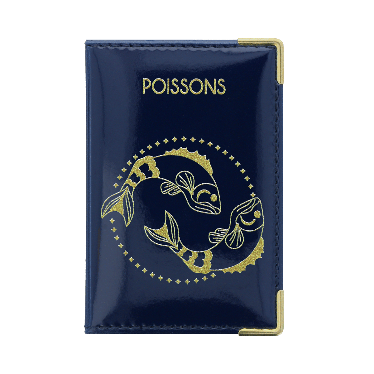 Motif astrologie poisson devant porte carte anti-rfid Color Pop