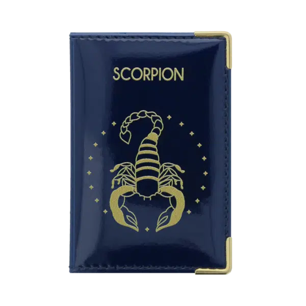Motif astrologie scorpion devant porte carte anti-rfid Color Pop