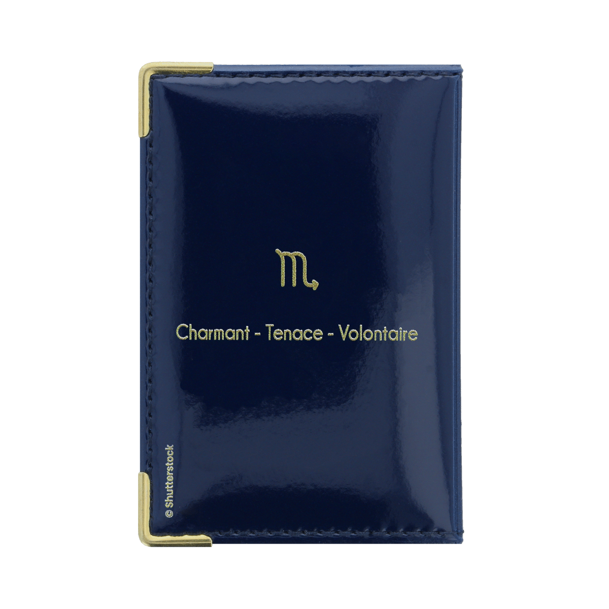 Motif astrologie scorpion derrière porte carte anti-rfid Color Pop