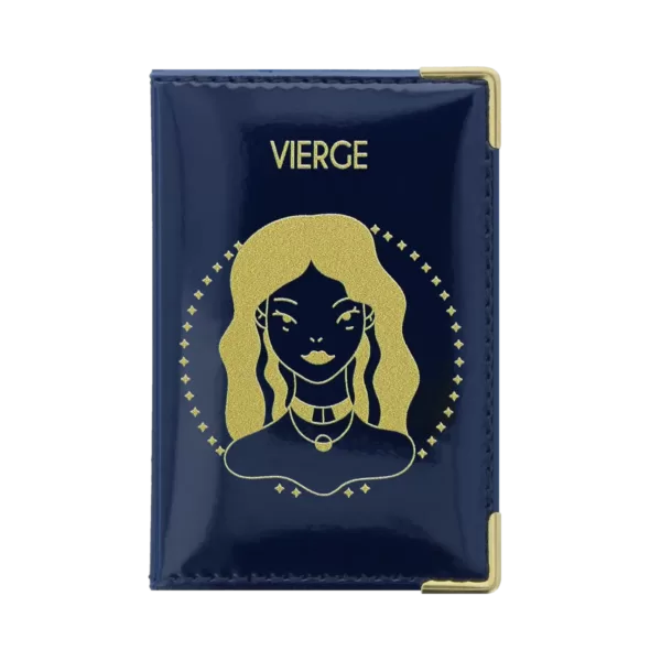 Motif astrologie vierge devant porte carte anti-rfid Color Pop