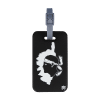 étiquette bagage, étiquette sac, étiquette cartable, étiquette corse motif tête de maure, étiquette bagage avec formulaire