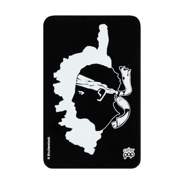 collection corse, motif tête de maure, porte carte anti-rfid, anti-piratage, carte bancaire, carte de crédit