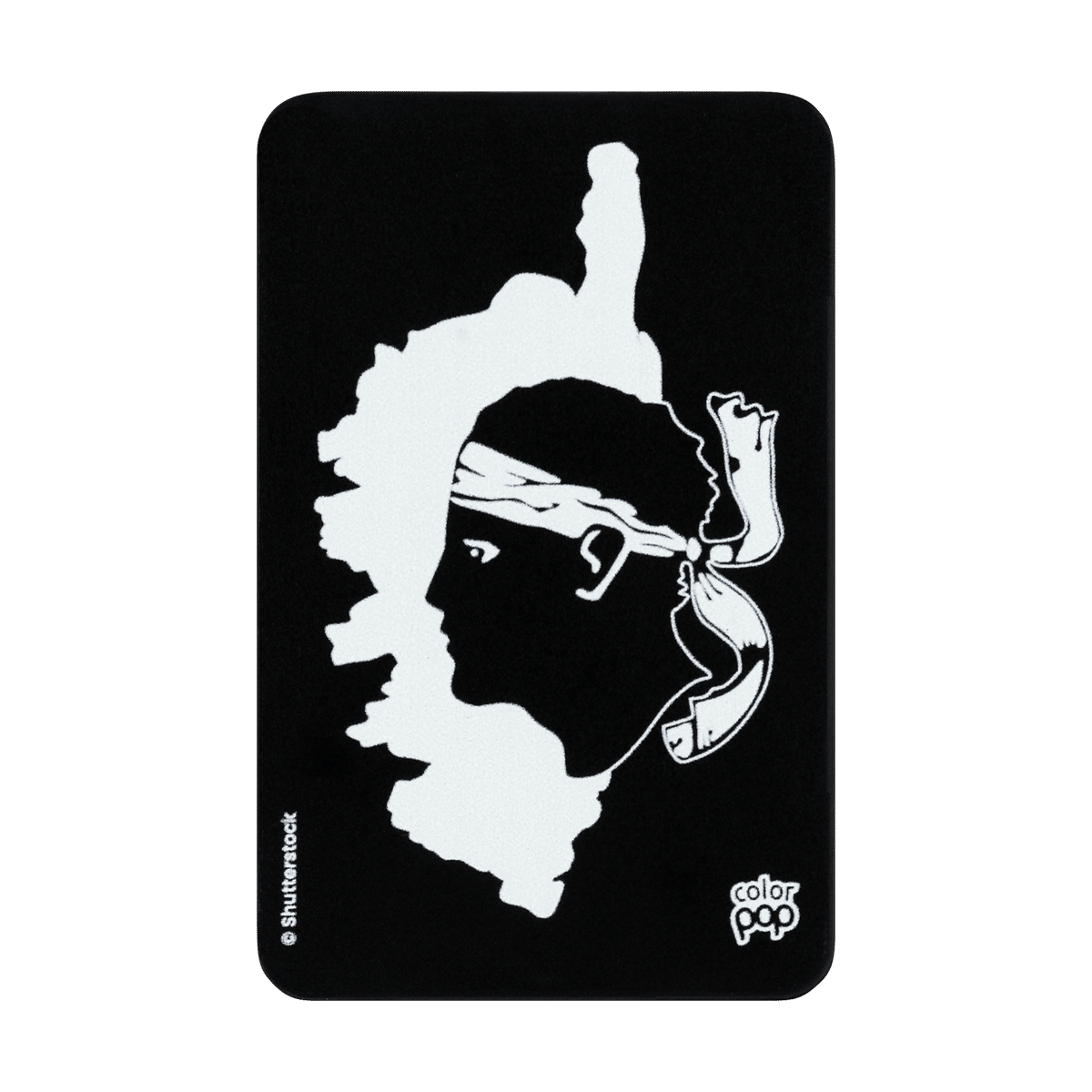 collection corse, motif tête de maure, porte carte anti-rfid, anti-piratage, carte bancaire, carte de crédit
