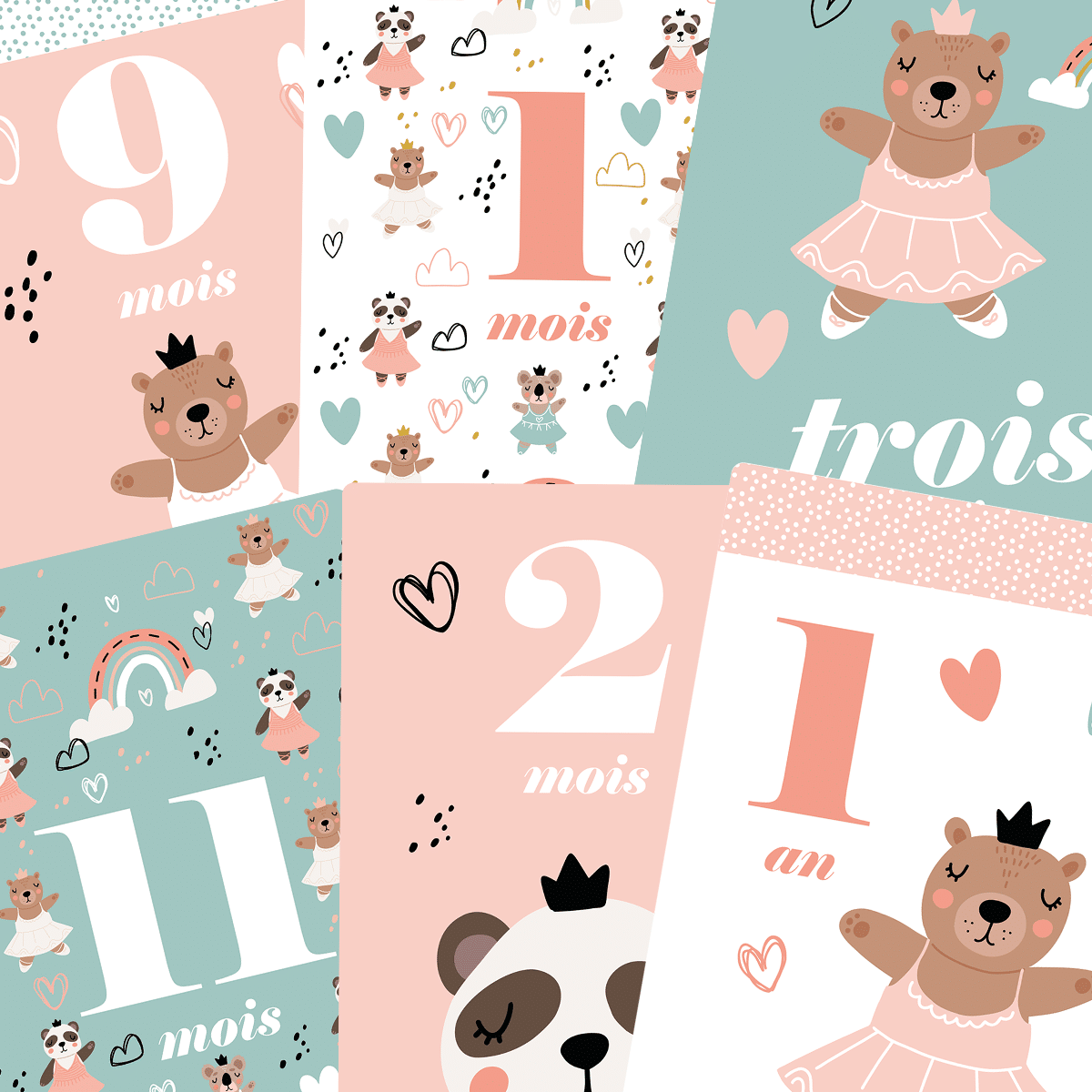 Color Pop cartes étapes kit naissance fabrication française