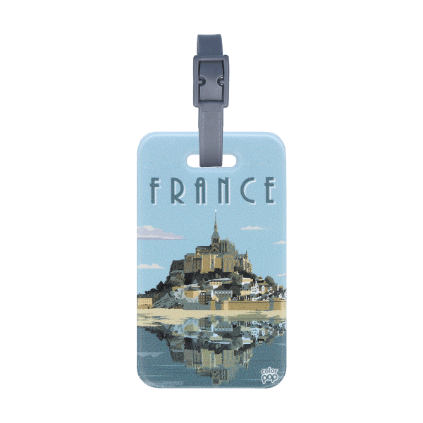 étiquette bagage color pop fabrication france petite maroquinerie PVC